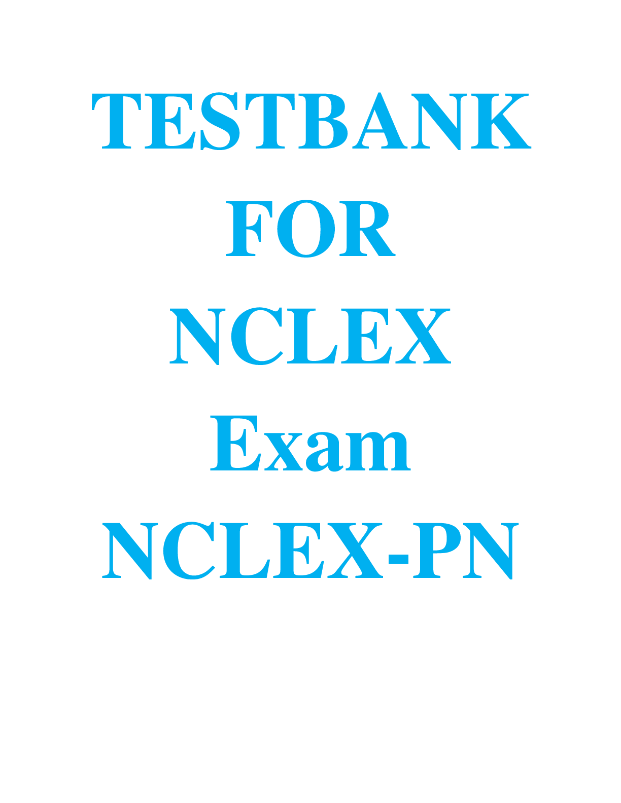 Preview image for TESTBANK FOR NCLEX Exam